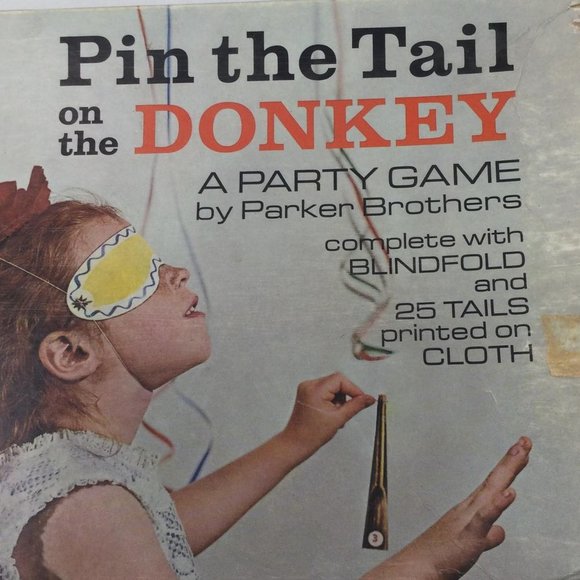 Pin the Tail on the Donkey Game Vintage - Picture 6 of 12